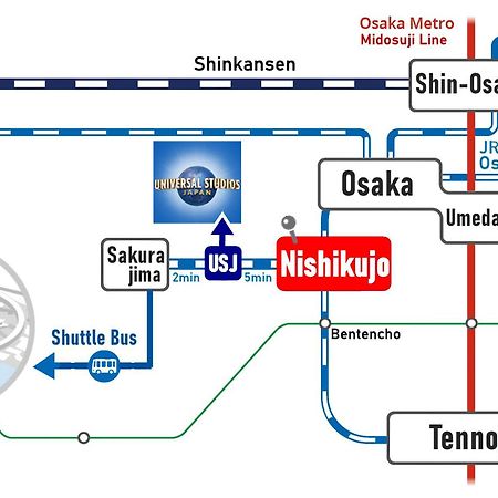（日本中から大阪いらっしゃい２０２２）USJまで2駅 ティファニーブルーのかわいいお部屋 in Sakura Villa エクステリア 写真
