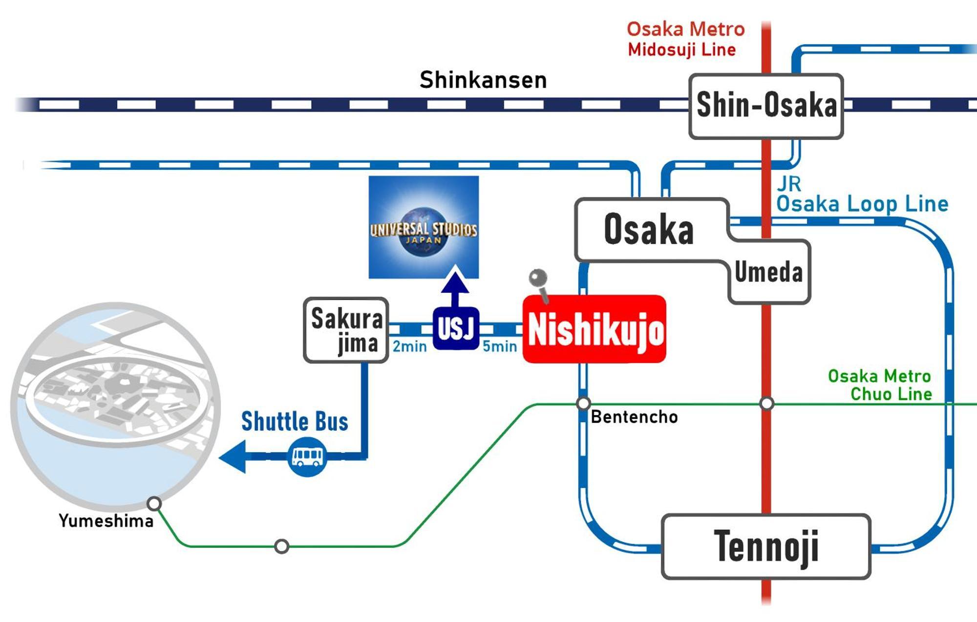 （日本中から大阪いらっしゃい２０２２）USJまで2駅 ティファニーブルーのかわいいお部屋 in Sakura Villa エクステリア 写真